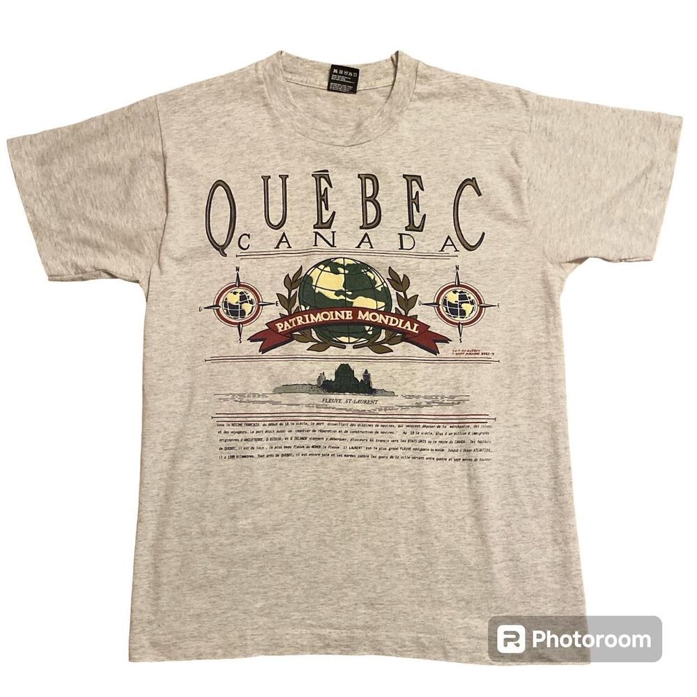 Vintage single-stitch Made in USA Quebec, Canada tee
